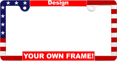 I want ARMY VETERAN in yellow and black on top and AIR FORCE RETIRED in blue and white on the bottom, can you do it