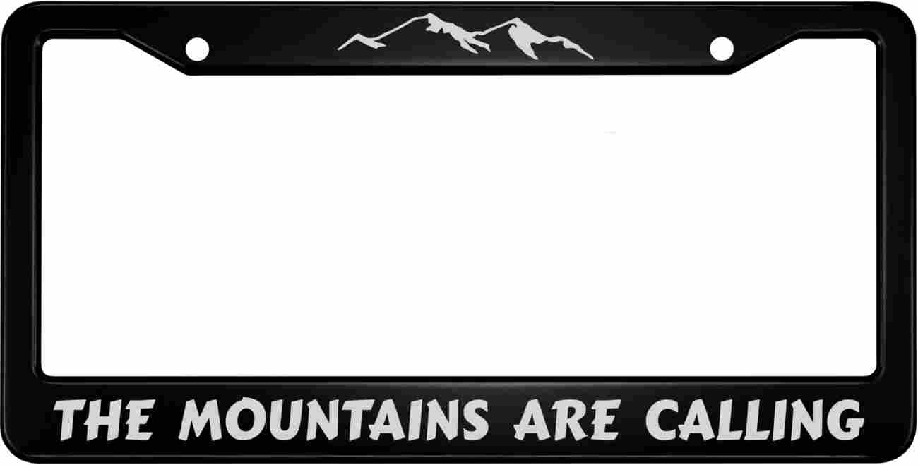 The Mountains Are Calling - Aluminum Car License Plate Frames Questions & Answers