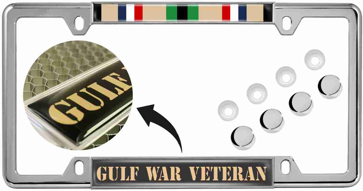 Gulf War Veteran - Car Metal License Plate Frame Questions & Answers