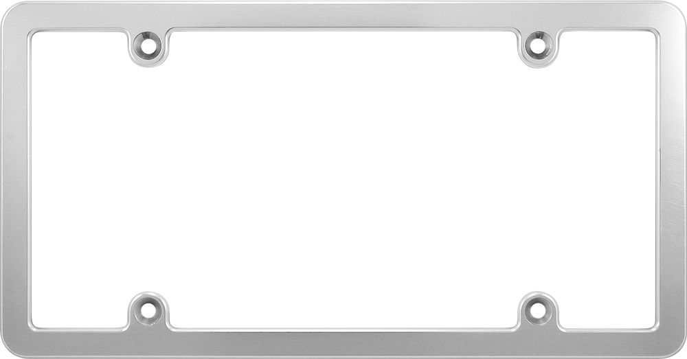 Billet Aluminum Car License Plate Frame - Slim Line (Silver) Questions & Answers