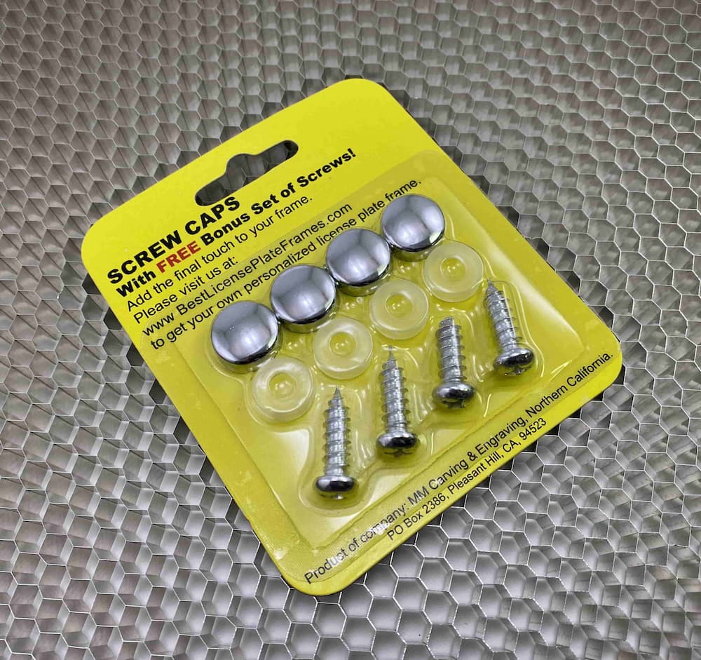 I didn't receive the screws with the caps I only received the caps and can't get them to fit my licence plate  xxxx