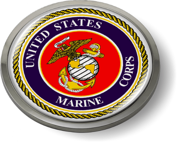 U.S. Marine Corps - USMC Emblem (bl/r) Questions & Answers