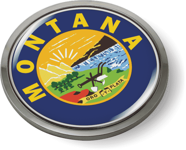 Montana - State Flag Emblem Questions & Answers