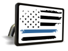 Thin Blue Line U.S. Flag – Tow Hitch Cover