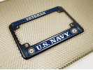 U.S. Navy Veteran - Motorcycle Metal License Plate Frame