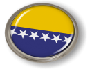 Bosnia and Herzegovina - Flag - Country Emblem