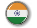 India - Flag - Country Emblem