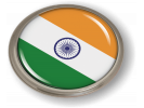 India - Flag - Country Emblem