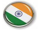 India - Flag - Country Emblem