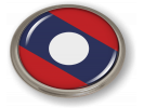 Laos - Flag - Country Emblem