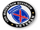 10th Mountain Division Veteran Emblem