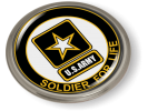 Soldier for Life U.S. Army Emblem (white)