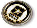 Soldier for Life U.S. Army Emblem (white)