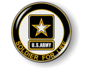 Soldier for Life U.S. Army Emblem (white)