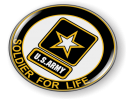 Soldier for Life U.S. Army Emblem (white)