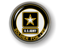 Soldier for Life U.S. Army Emblem (white)