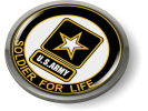 Soldier for Life U.S. Army Emblem (white)
