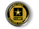 Soldier for Life Retired U.S. Army Emblem