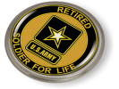 Soldier for Life Retired U.S. Army Emblem