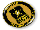 Soldier for Life Retired U.S. Army Emblem