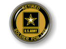 Soldier for Life Retired U.S. Army Emblem