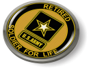 Soldier for Life Retired U.S. Army Emblem