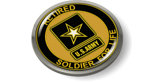 Soldier for Life Retired U.S. Army Emblem