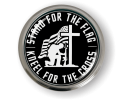 Stand for the Flag - Kneel for the Cross Emblem
