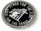 Stand for the Flag - Kneel for the Cross Emblem
