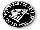 Stand for the Flag - Kneel for the Cross Emblem