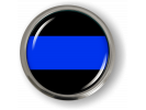 Thin Blue Line Domed Emblem