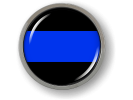 Thin Blue Line Domed Emblem