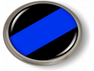 Thin Blue Line Domed Emblem