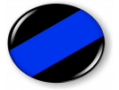 Thin Blue Line Domed Emblem