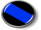 Thin Blue Line Domed Emblem