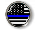 Thin Blue Line American Flag Emblem