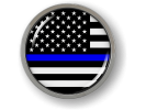 Thin Blue Line American Flag Emblem