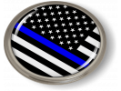 Thin Blue Line American Flag Emblem