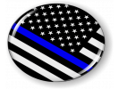Thin Blue Line American Flag Emblem