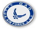 USAF - U.S. Air Force Dad Emblem (Blue Wings)