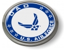 USAF - U.S. Air Force Dad Emblem (Blue Wings)