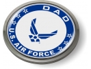 USAF - U.S. Air Force Dad Emblem (Blue Wings)