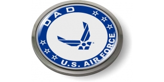 USAF - U.S. Air Force Dad Emblem (Blue Wings)