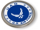 USAF - U.S. Air Force Dad Emblem (White Wings)
