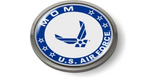 USAF - U.S. Air Force Mom Emblem (Blue Wings)