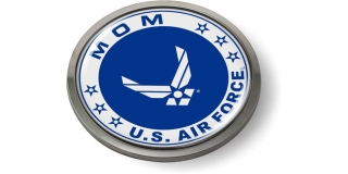 USAF - U.S. Air Force Mom Emblem (White Wings)