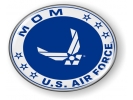USAF - U.S. Air Force Mom Emblem (White Wings)