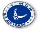 USAF - U.S. Air Force Mom Emblem (White Wings)
