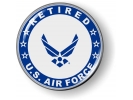 USAF - U.S. Air Force Retired Emblem (Blue Wings)