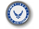 USAF - U.S. Air Force Retired Emblem (Blue Wings)